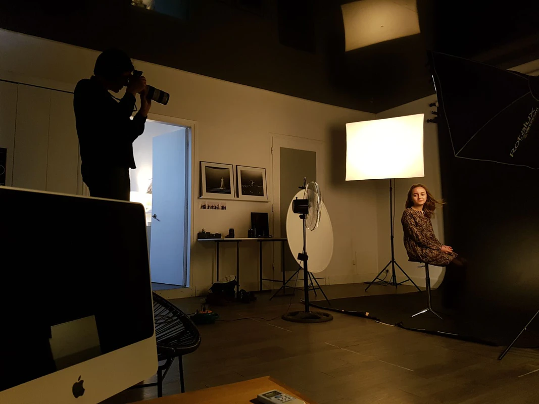 Photographe portraitiste à Montélimar (Drôme & Ardèche) - Giuseppina Lucchesi Photografia - L'Art du Portrait - Backstage dans mon studio